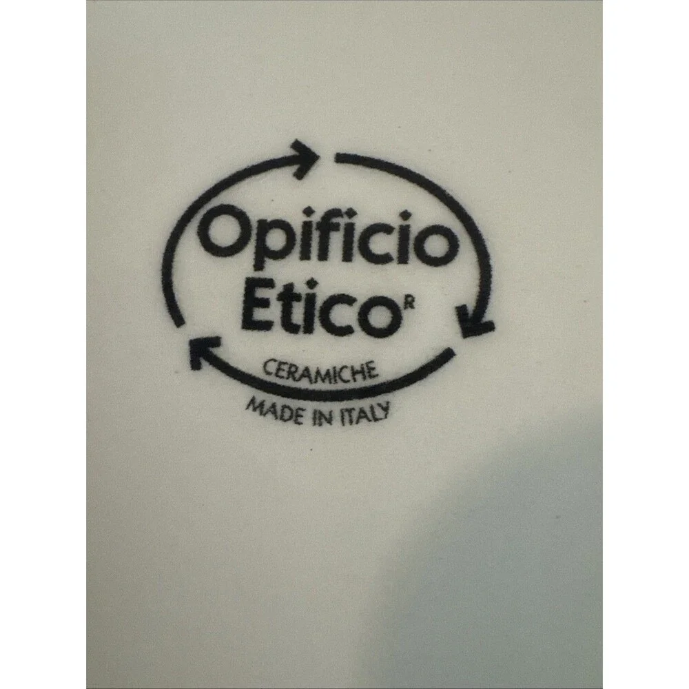 Vtg Opificio Etico Ceramiche Floral Salad Plates Set Of Three Made In Italy